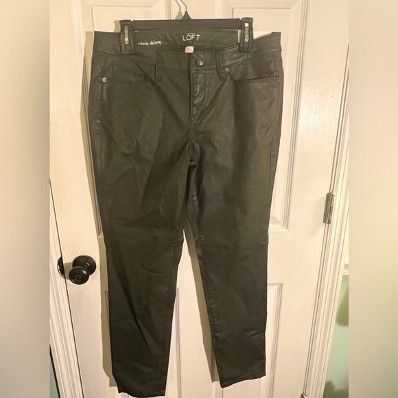 LOFT Modern Skinny Jeans Brown with‎ Sheen NWT sz 10 - Picture 1 of 5
